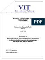 School of Information Technology: Information Security Audit DA-3