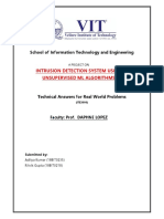 School of Information Technology and Engineering: Intrusion Detection System Using Unsupervised ML Algorithms