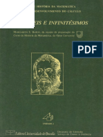 Curso de Historia Da Matemática - Origens e Desenvolvimento Do Calculo - Indivisíveis e Infinitésimos by Margareth E Baron