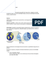 Processos de dessalinização da água