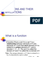 Functions and Their Applcations