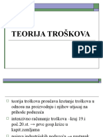 Teorija Troškova - Prezentacija