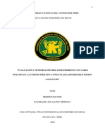 Evaluación y optimización del sostenimiento con cable bolting en mina