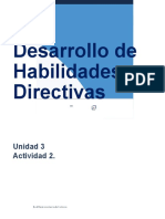 Desarrollo de Habilidades Directivas Unidad 3 Actividad 2