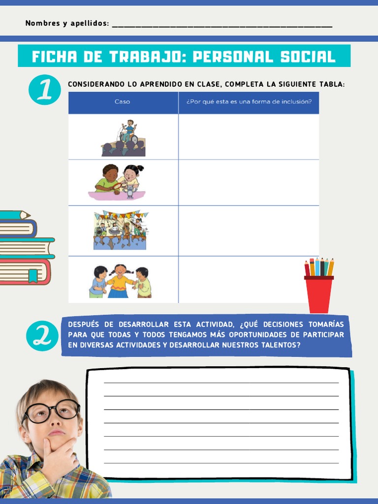 Ficha de Personal Social 1911 | PDF | Ciencias sociales