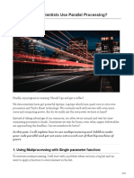 How Can Data Scientists Use Parallel Processing?: 1. Using Mutiprocessing With Single Parameter Function