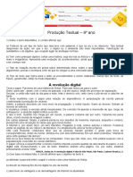 Produção Textual – 9o ano: Discussão sobre saúde pública