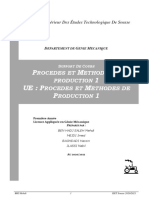 Cours Procédés Et Méthodes de Production 1 2020 2021