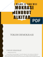 Bab 8 Kelas 12. Demokrasi Menurut Alkitab