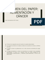 RESUMEN DEL PAPER ALIMENTOS Y CANCER