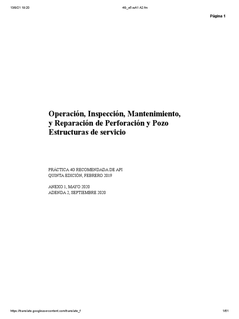 API 4g Spanish | PDF | Soldadura | Construcción