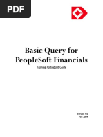 Basic Query For PS Financials v9.0