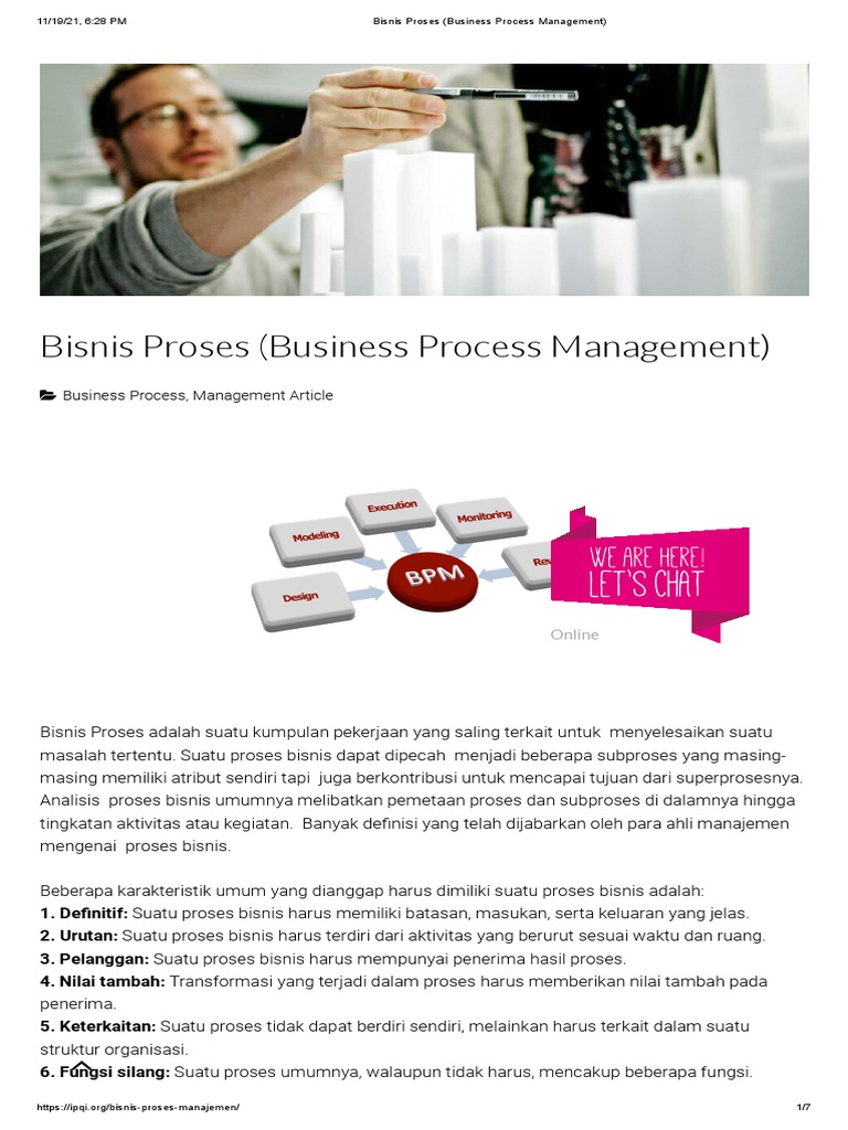 Bisnis Proses (Business Process Management) | PDF