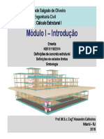 1cálulo Estrutural I - Módulo I - Introdução