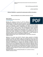 Adorno, Hanslick e a questão da autonomia estética da música