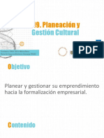 M9. Planeación y Gestión Cultural