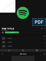 Spotify Template