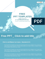 Abstract Splashes PowerPoint Templates Standard
