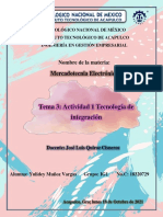 Tecnología de integración: Internet, terminales móviles y ERP