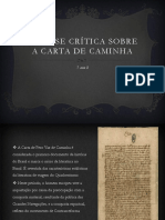 Analise Crítica Sobre A Carta de Caminha