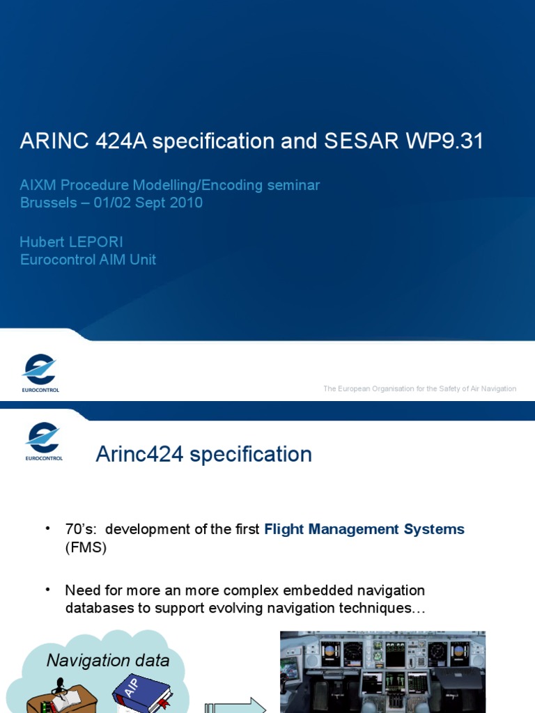 ARINC 424A & SESAR WP9.31 Overview | PDF | Databases | Xml