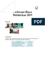 Bahan Flyer Tarif Maternity