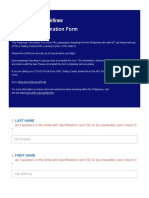 Passenger Information Form Domestic Flights