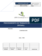 Crp2018-Jsr-pr-001 - Procedimiento de Trabajos Muro Drywall