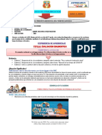 Evaluacion Diagnostica Comunicacion 5° Grado