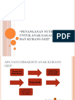 NUTRISI TUMBUH KEMBANG UNTUK ANAK GIZI KURANG