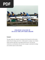 Download Ryanair Strategic Analysis by Almas Uddin SN54141082 doc pdf