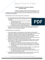 Covid-19 Pandemic Policies For Dormitory Students Updated 29 Oct