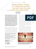 Salama 1998 The Interproximal Height of Bone - A Guidepost To Predictable Aesthetic Strategies and Soft Tissue Contours in Anterior Tooth Replacement