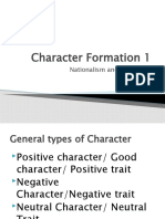 Character Formation and National Identity