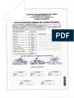 Actas Escrutinio Nacional, Departamental y Capitulos