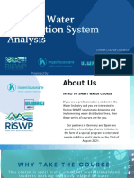 Smarterwater Distributionsystem Analysis: Online Course Duration: 3-4weeks