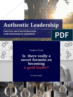 Authentic Leadership Establishing Your Own Brand