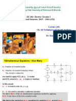 Electrical Engineering Department: EE 202: Electric Circuits I Second Semester, 2015 - 2016