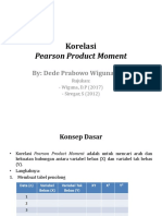 Analisis Korelasi Pearson Product Moment