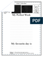 My Perfect Week: Unit 5: Free Time