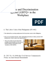 Violence and Discrimination Against LGBTQ+ in The Workplace