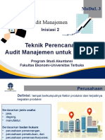 Inisiasi 2.2 Teknik Perencanaan Audit Manajemen Untuk Korporasi