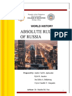 Absolute Rulers of Russia Summary