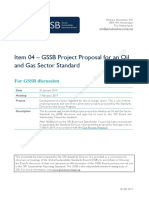 Item 04 - GSSB Project Proposal For An Oil and Gas Sector Standard