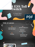 No 4 ESS Toll Switch: K.Manju Shree (2018504556)