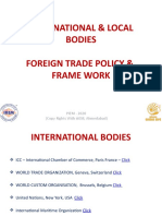 International & Local Bodies Foreign Trade Policy Framework