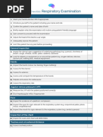 OSCE Checklist Respiratory Examination