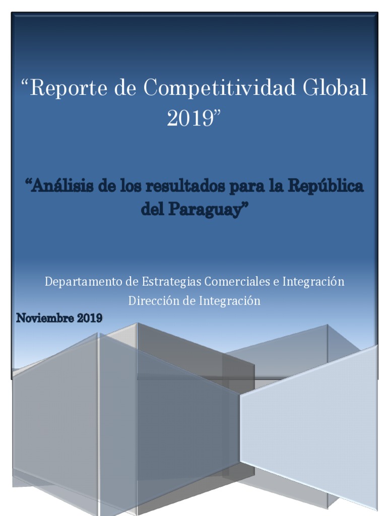 Reporte de Competitividad Global 2019 | PDF | Paraguay | Globalización