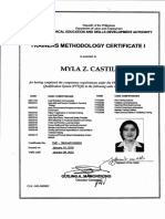 TM Certificate