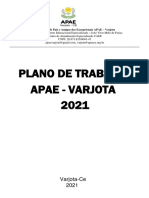 Plano de Trabalho 2021 - APAE Varjota